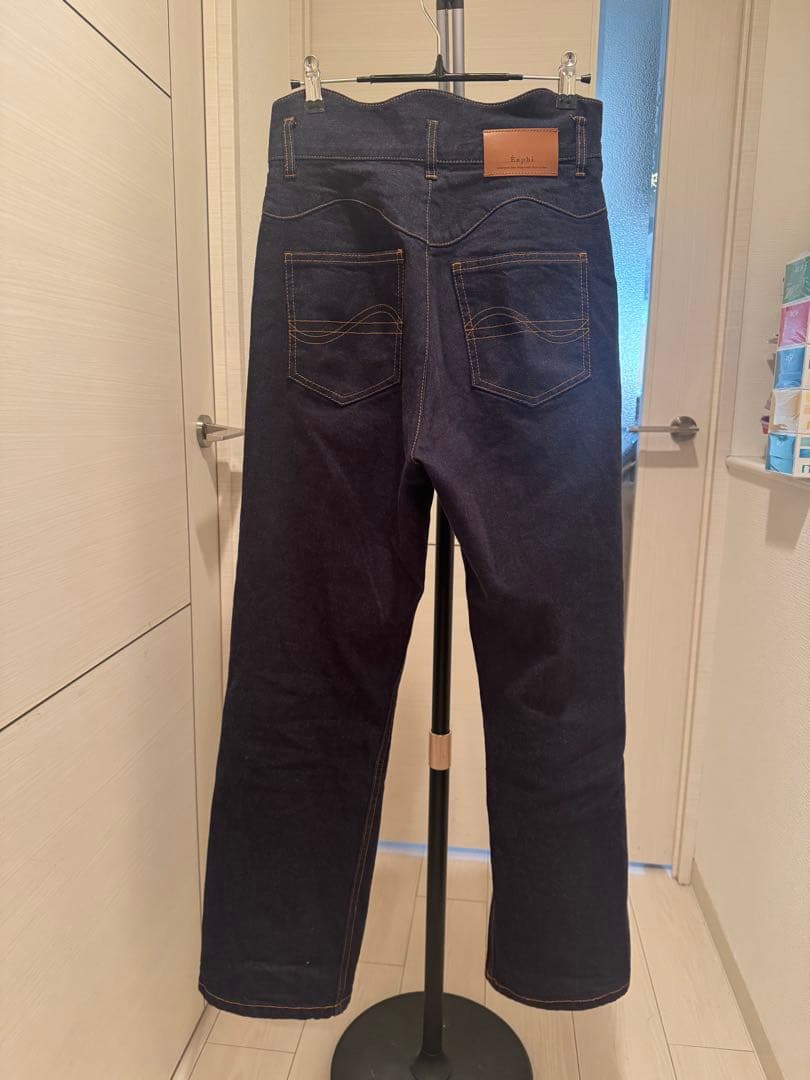新品未使用　EAPHI WAVE DESIGN HIGH WAIST DENIM
