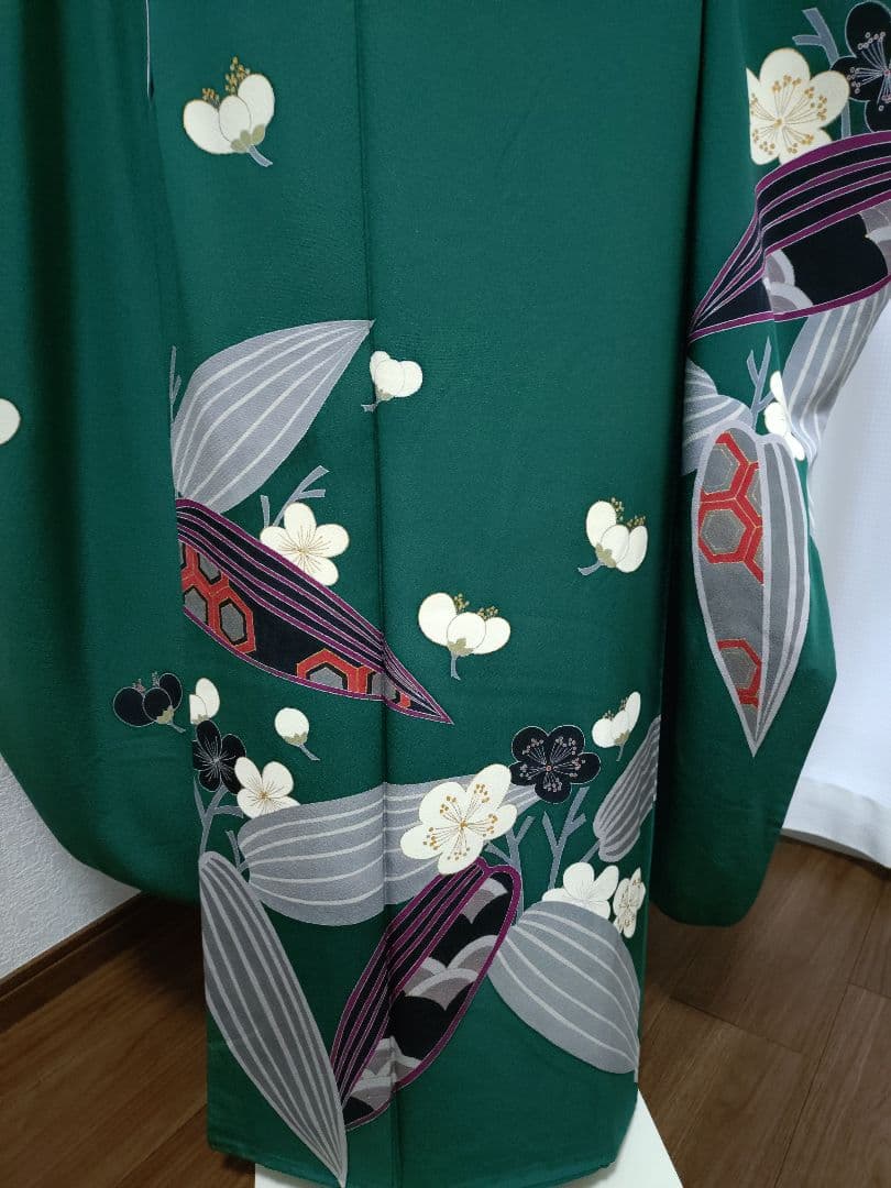 振袖　長襦袢　袋帯　帯締め　帯揚げ　半襟　重衿　フルセット　美品　未使用