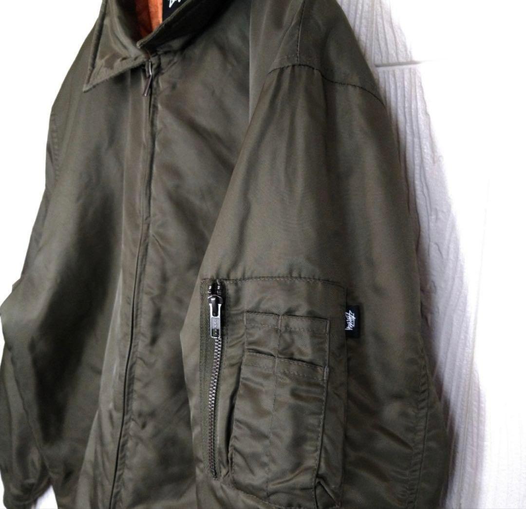お値下げ　【STUSSY】中綿入り　ナイロン　フライトジャケット