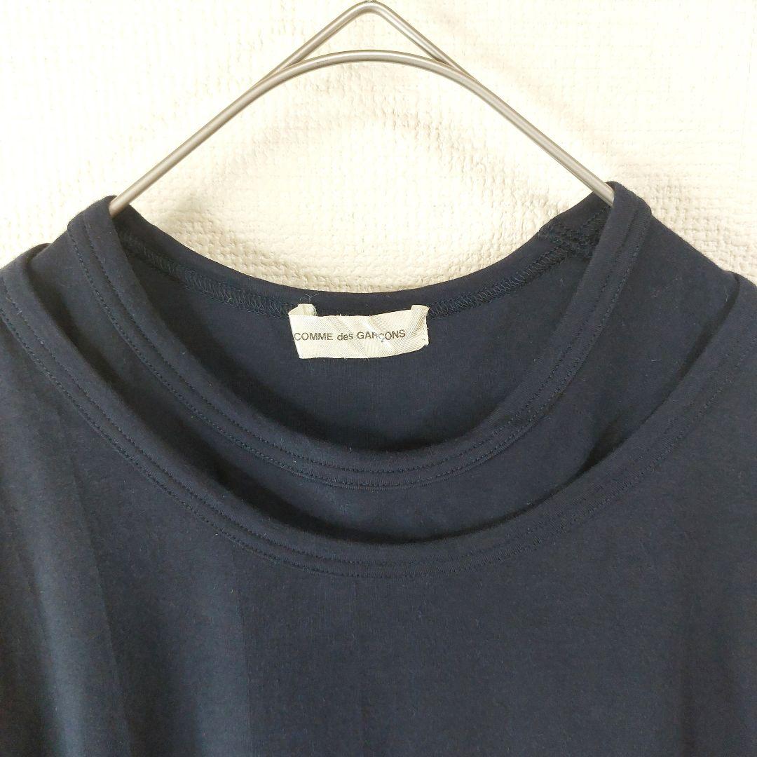 ８０s COMME des GARCONS ダブルネック 重ね着Tシャツ　変則