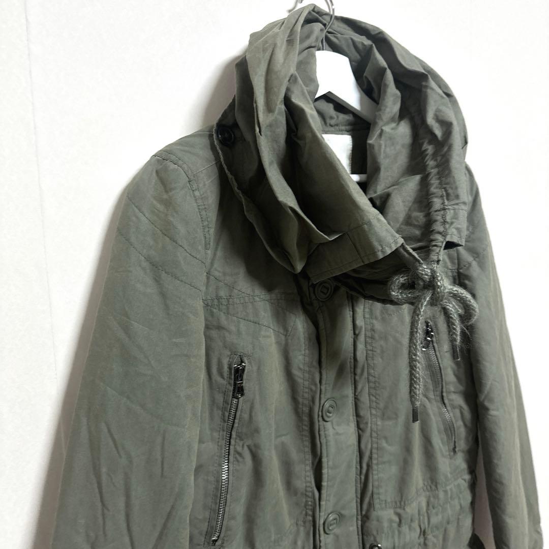 《DIESEL》 ディーゼル (S) モッズコート カーキ ミリタリージャケット
