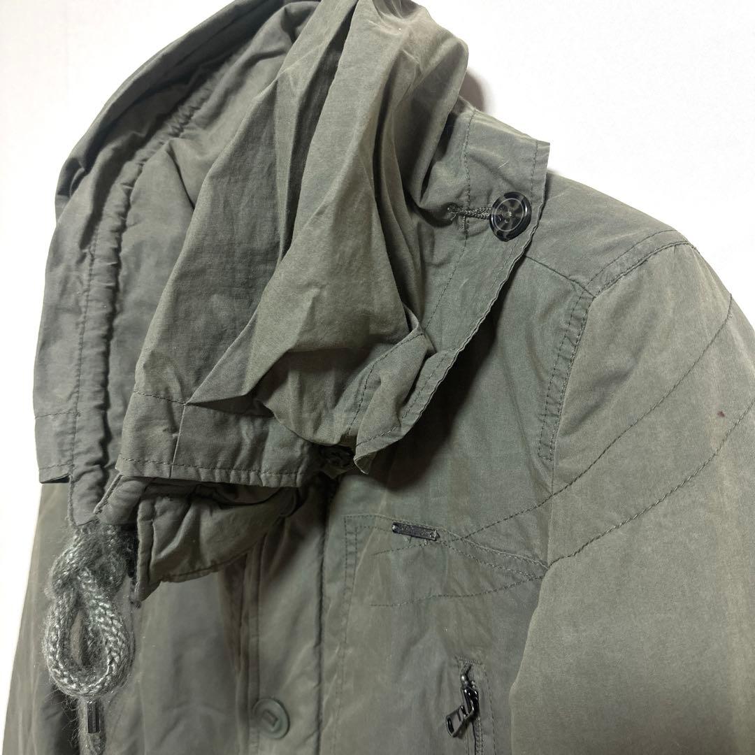 《DIESEL》 ディーゼル (S) モッズコート カーキ ミリタリージャケット