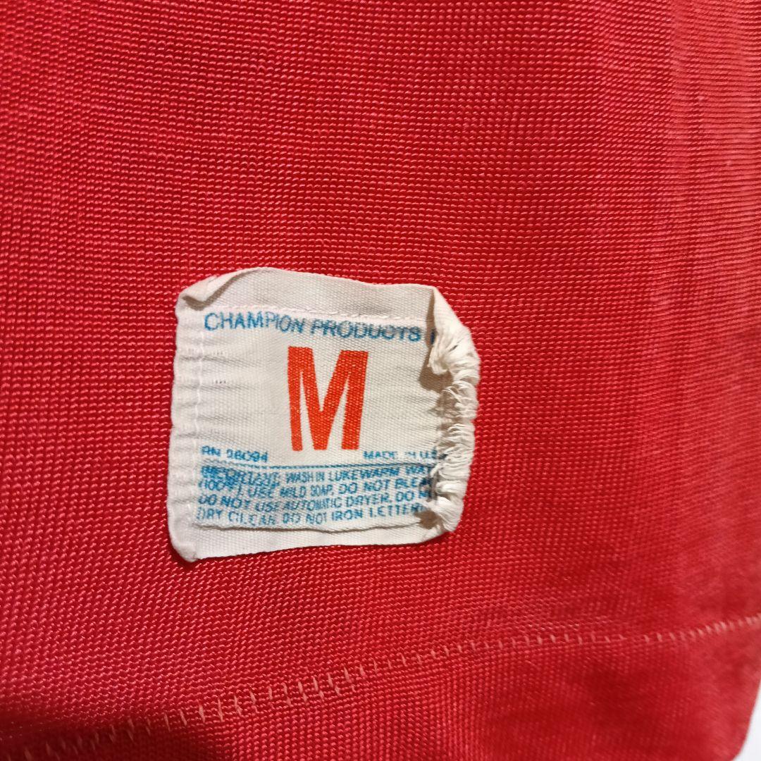 60s 70s チャンピオンレーヨンフットボールTシャツ M フェード