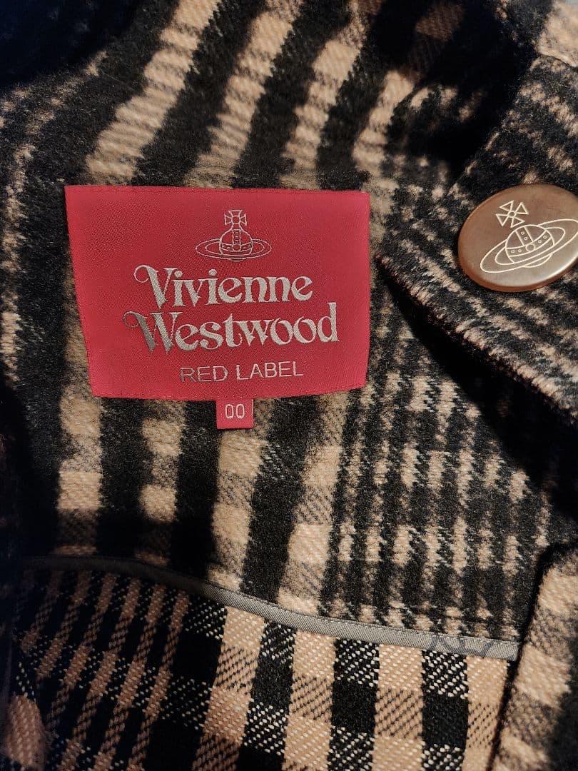 Vivienne Westwood チェック柄変形コート