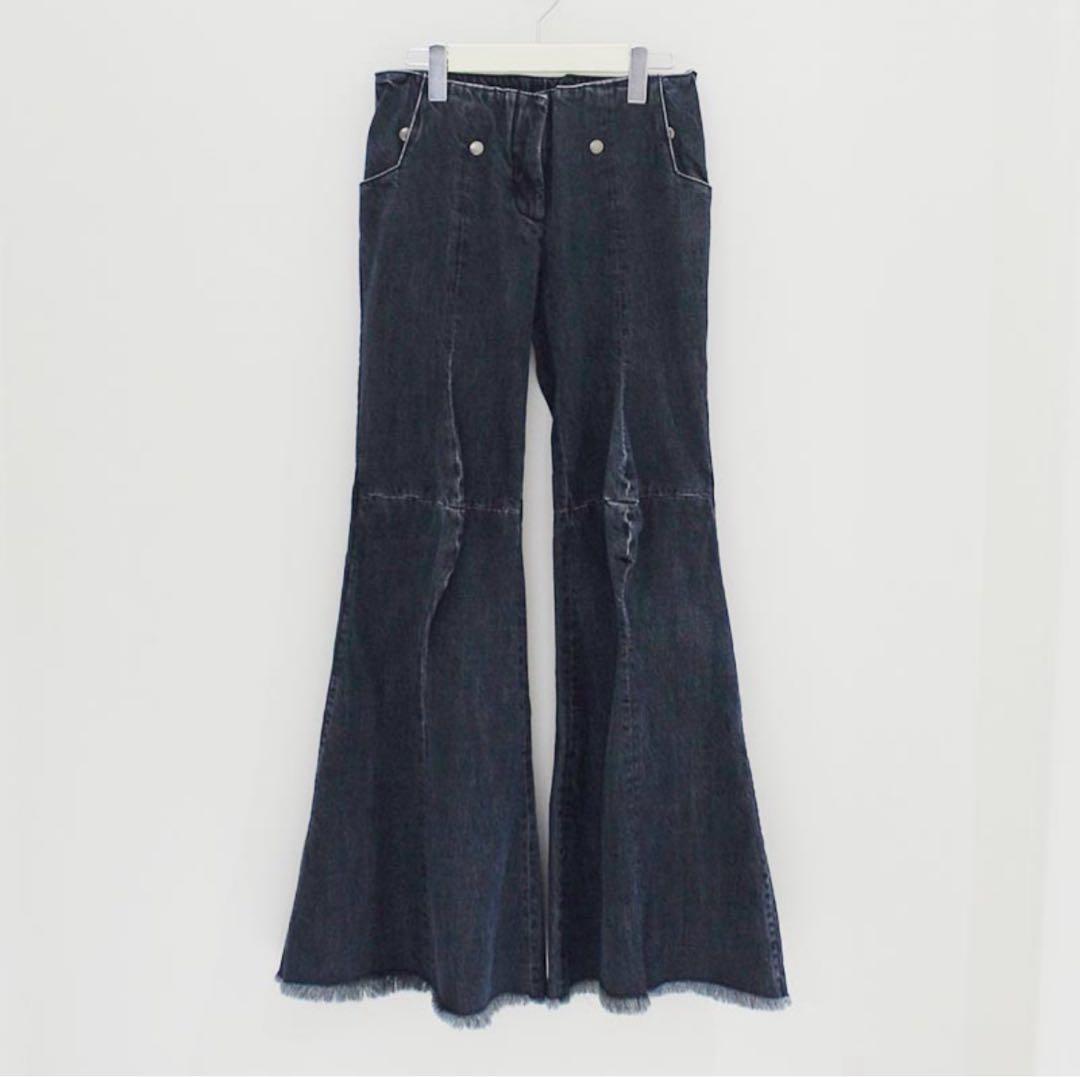 パンツ EJ SHEYANG BOOTCUT SOUAT DENIM TROUSERS