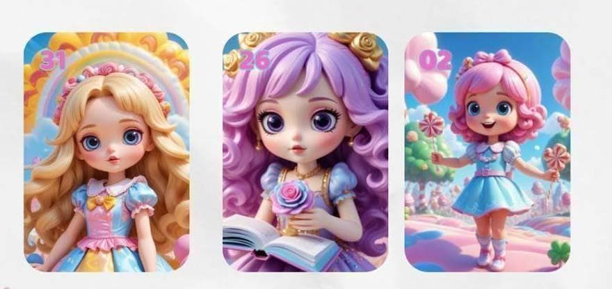 1点のみ✨スペイン作家のキュートデッキ✨キャンディランドルノルマンカード