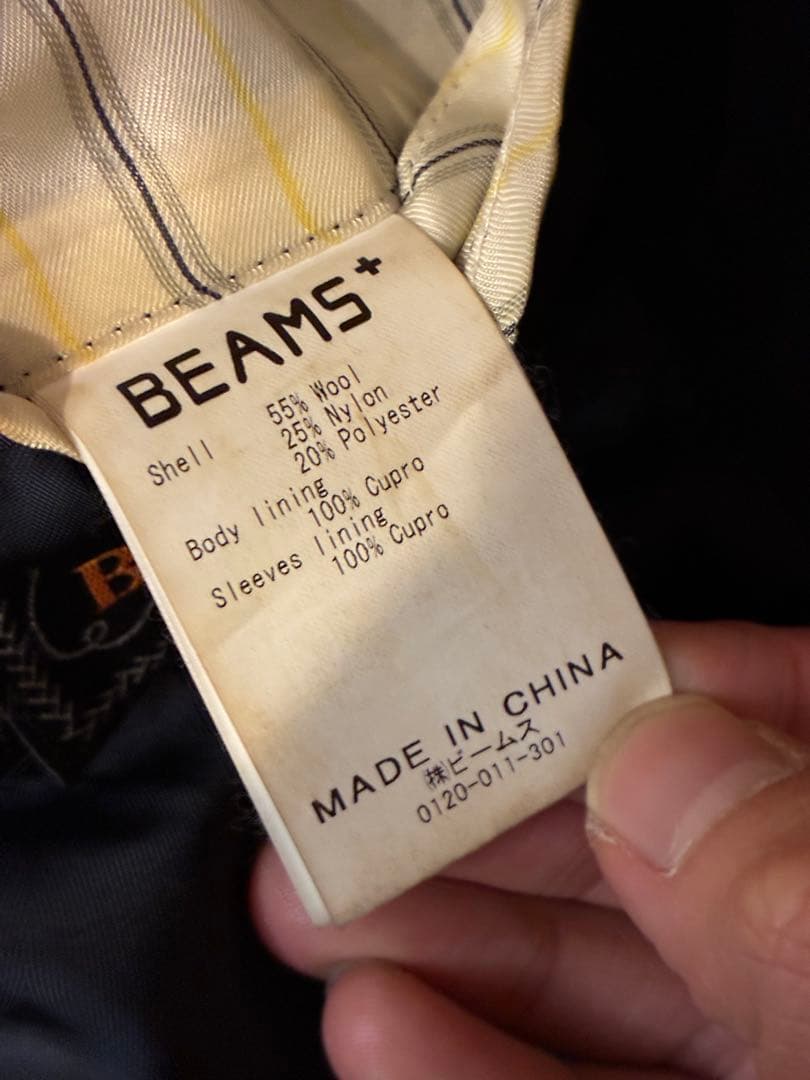 BEAMS PLUS 3B Blazer Combat Woolネイビーブレザー
