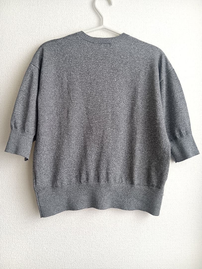 IENA　イエナ　LEVITAクルーカーディガン　シルバー