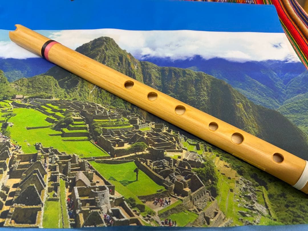 新品【ケーナ工房　奏（かなで）】ケーナ　G管　専用袋付　茶ルズ小川作　保証付 竹