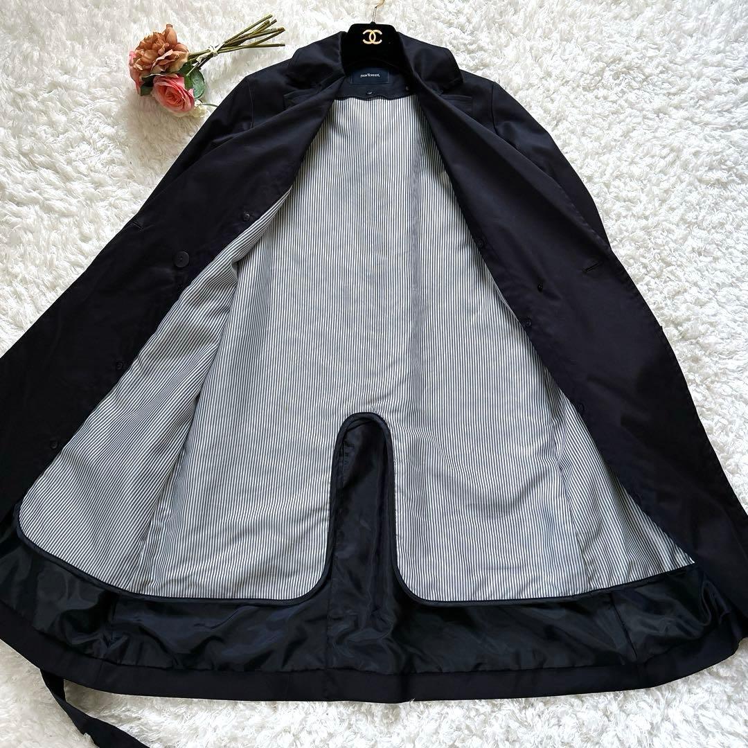 man様 極美品 近年 ニューヨーカー スプリングコート ネイビー 9