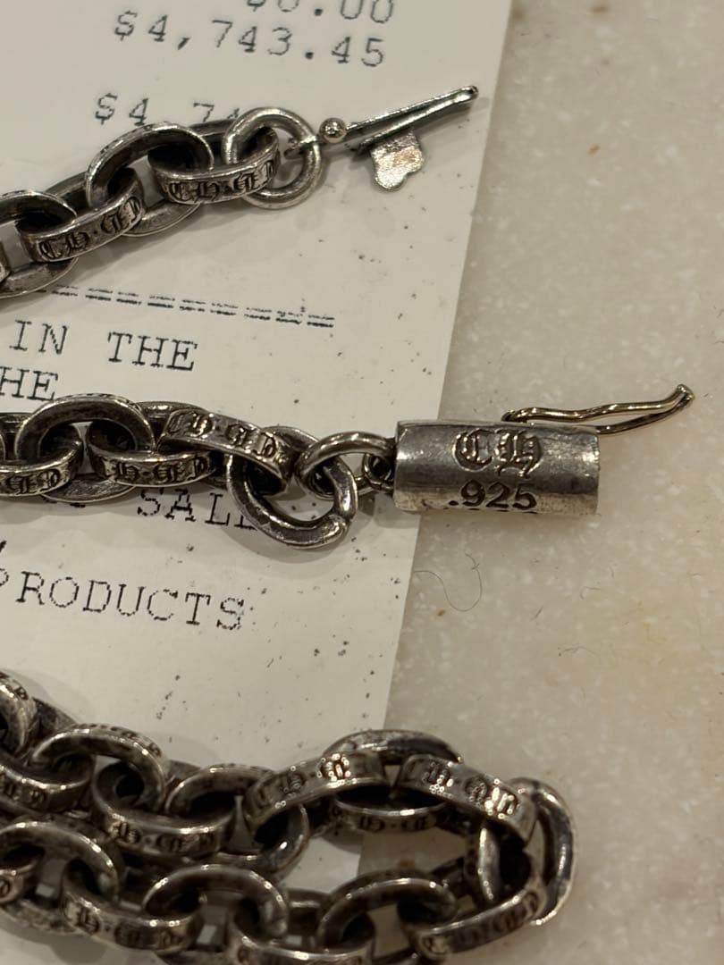 CHROME HEARTS ペーパーチェーン18インチ