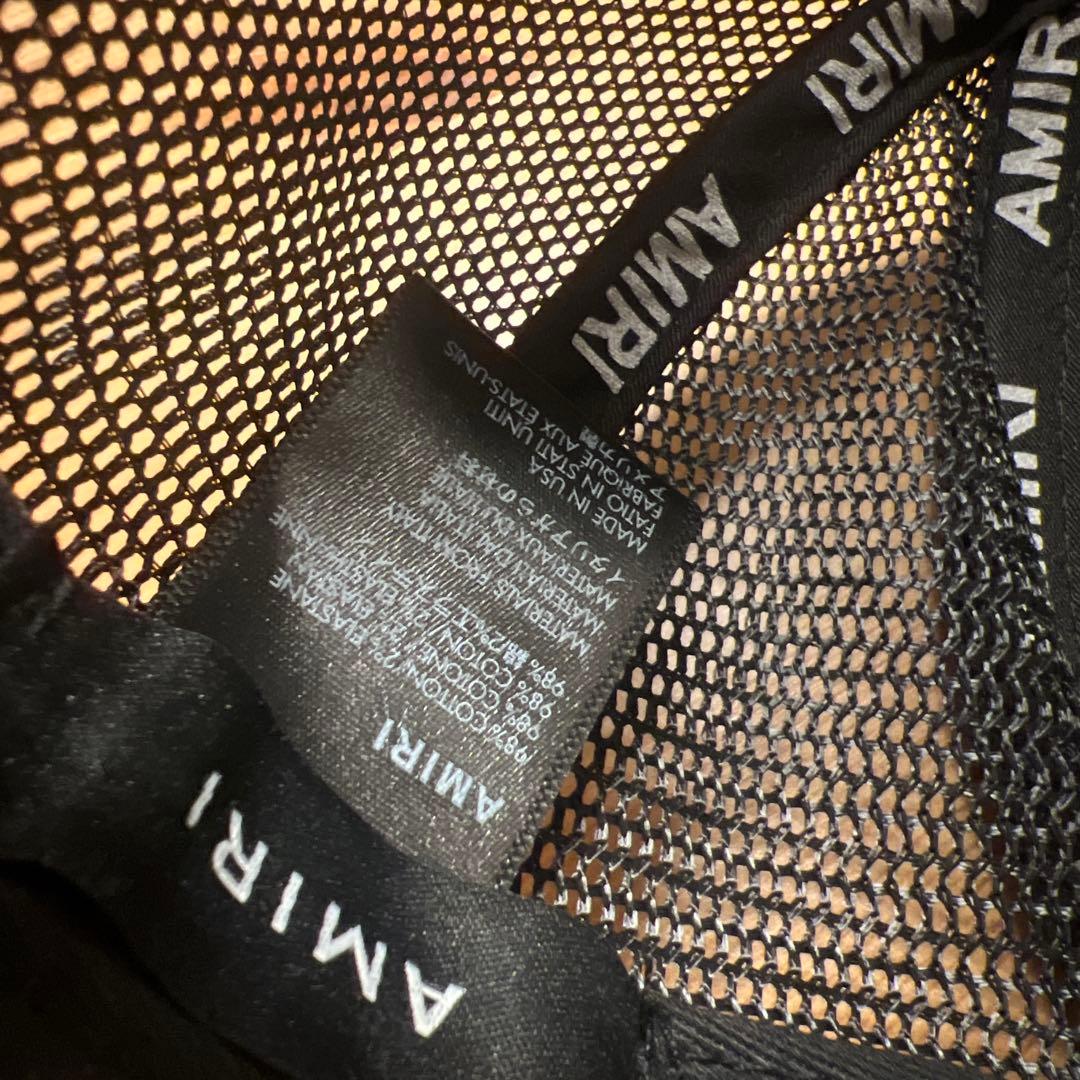 アミリ　AMIRI キャップ　メッシュキャップ　帽子　ブラック
