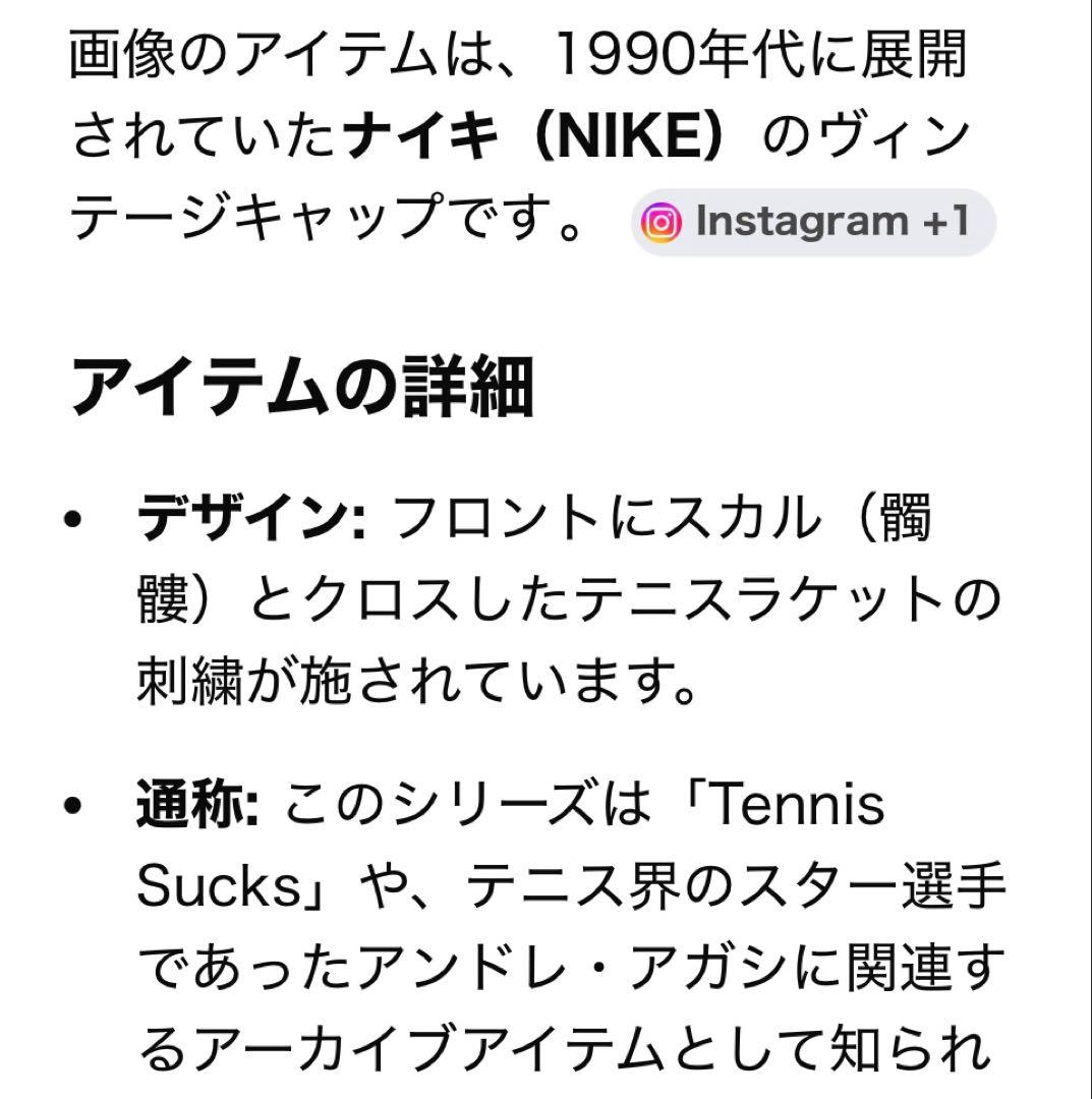 超希少！NIKE Tennis Sucks CAP