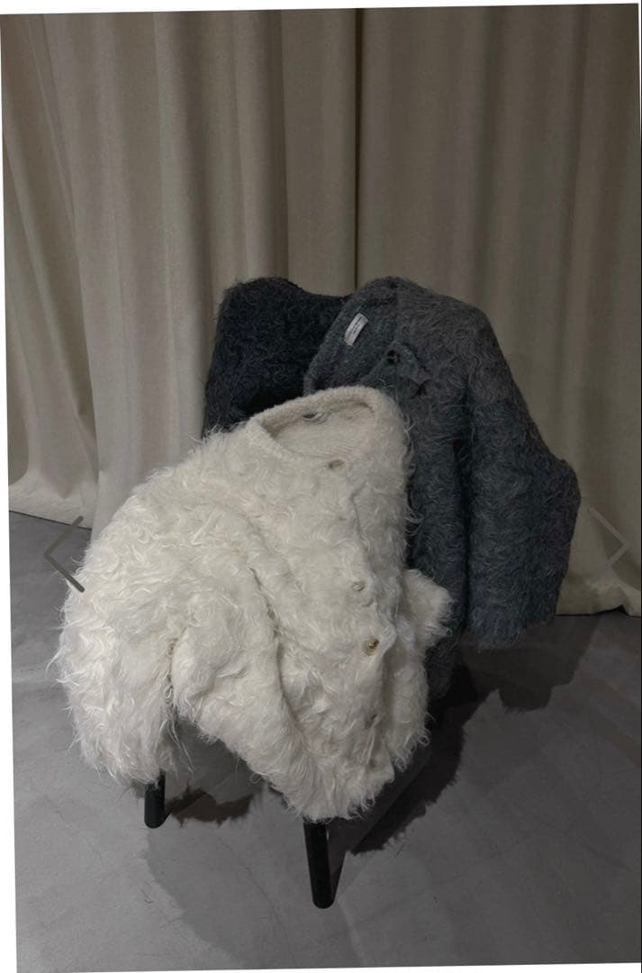 トップス Wave Shaggy Knit Cardigan room306
