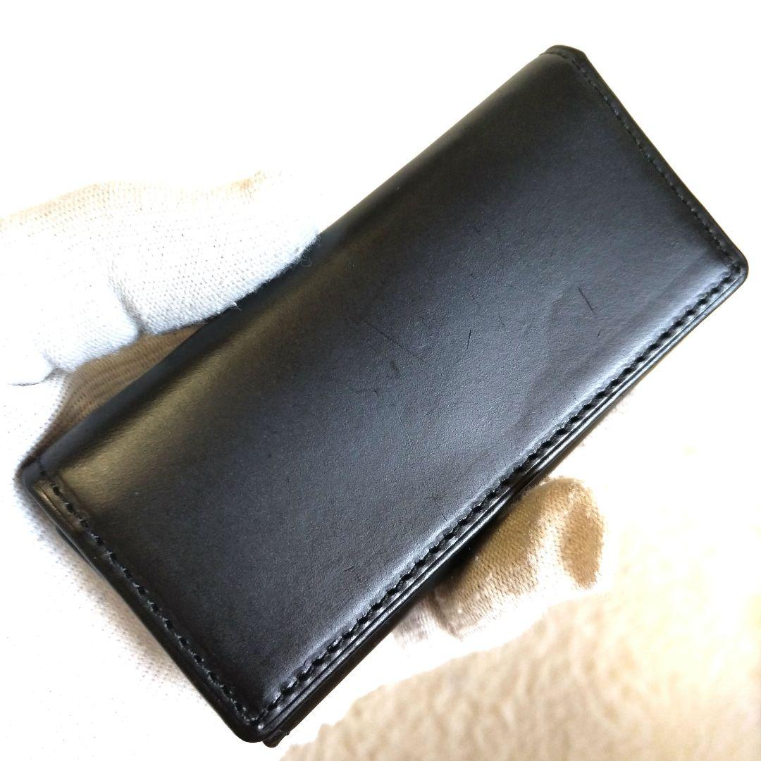 h*e様 ココマイスター オールレザー ゴールド金具 4連キーケース 黒 付属品