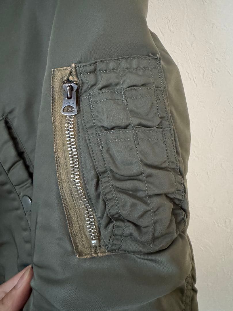60s MA-1 縦ステッチ 米軍 フライトジャケット M vintage