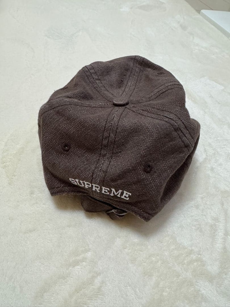 SUPREME Sロゴ ブラウンキャップ