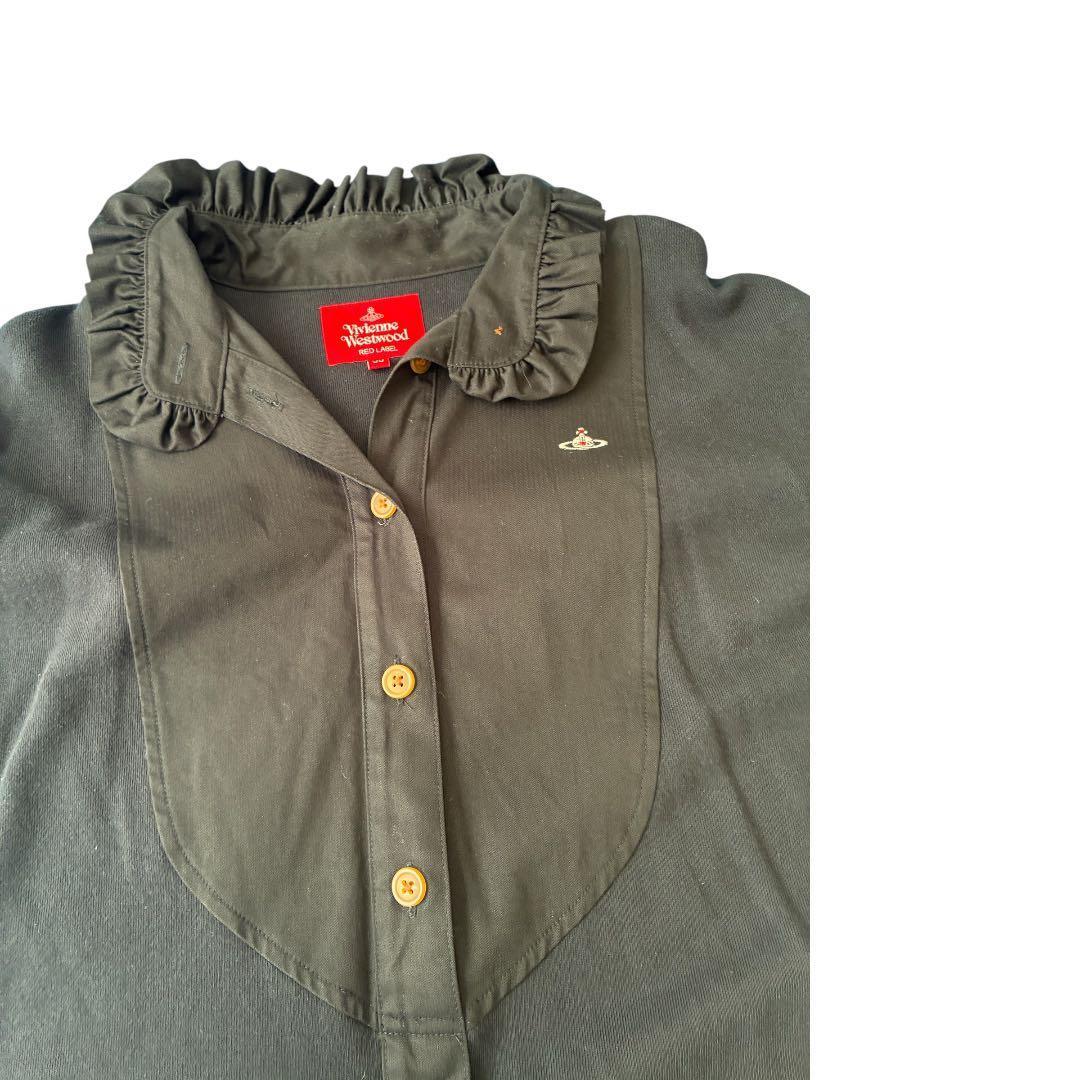 ヴィヴィアンウエストウッド RED LABEL フリルスウェットワンピース