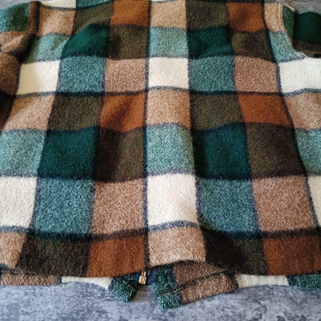 60s Woolrich チェック柄 ウール 短丈 ショート丈ブルゾン