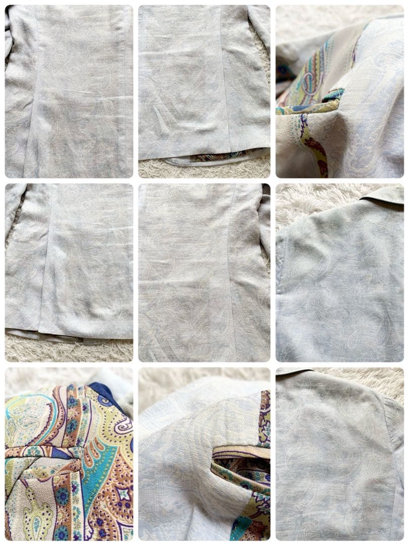 ETRO　エトロ　ペイズリー　ジャガード　テーラードジャケット　サイズ52