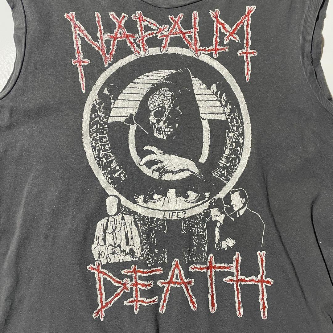 80s- NAPALM DEATH ノースリーブ Tシャツ ヴィンテージ