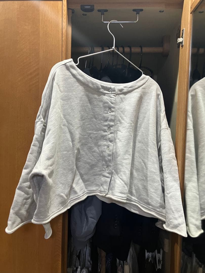 裏毛 oui プリント2wayカーディガン　ネストローブ nest robe