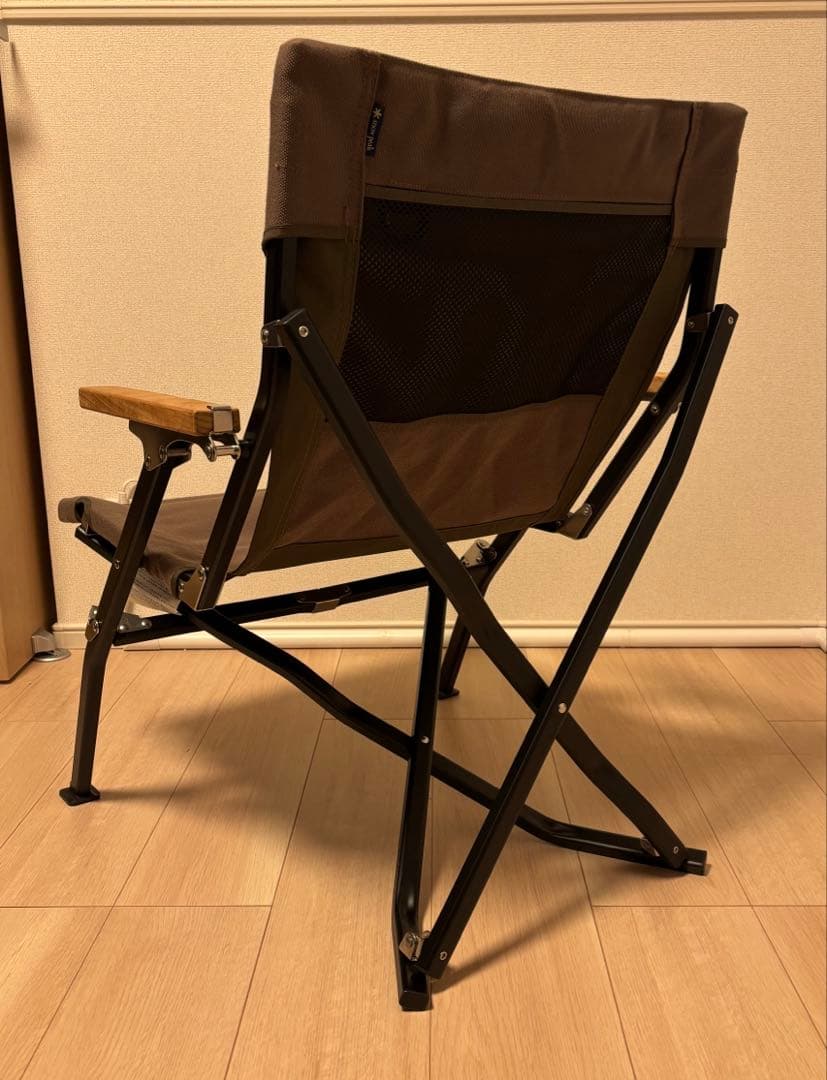  peak ローチェア ショート グレー 折りたたみアウトドアチェア