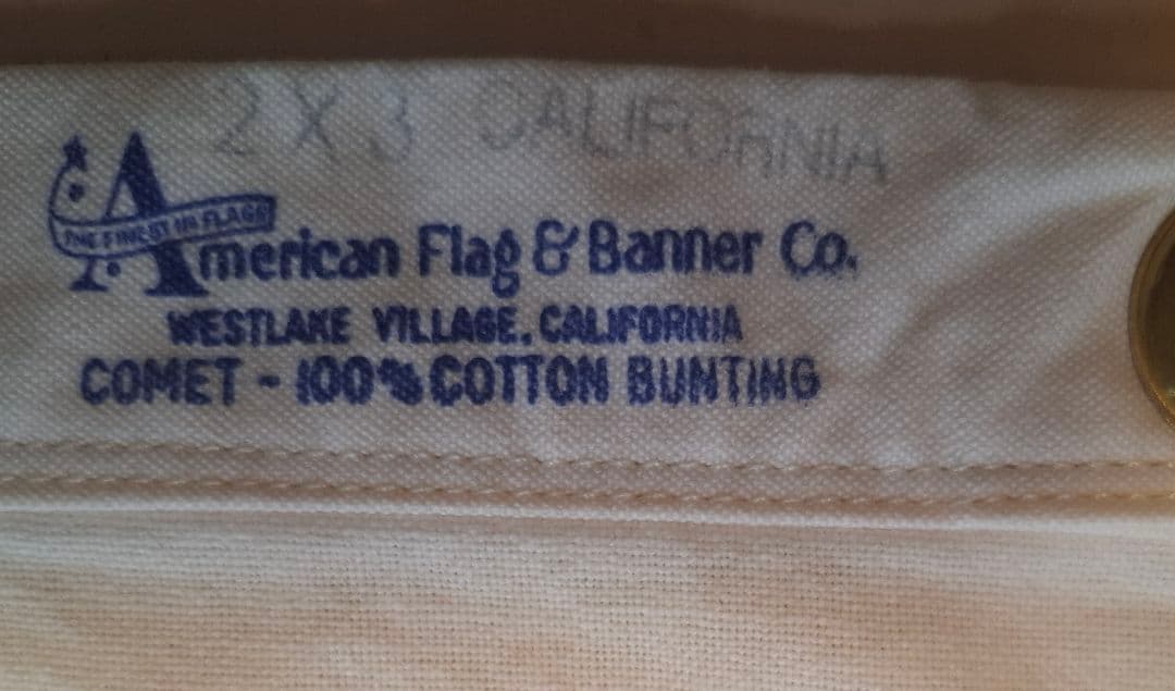 カリフォルニアの州旗　 100%コットン