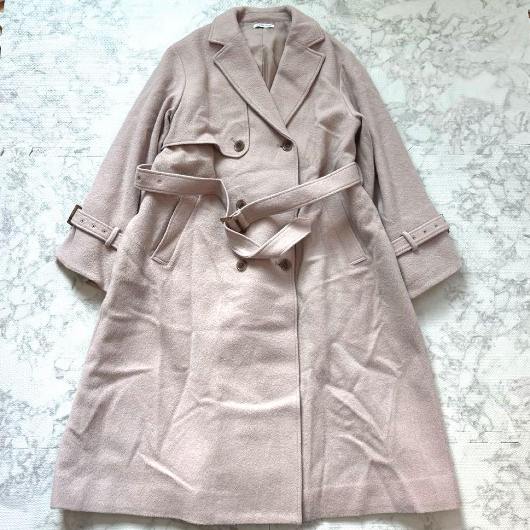 COHINA トレンチデザインウールコート short丈