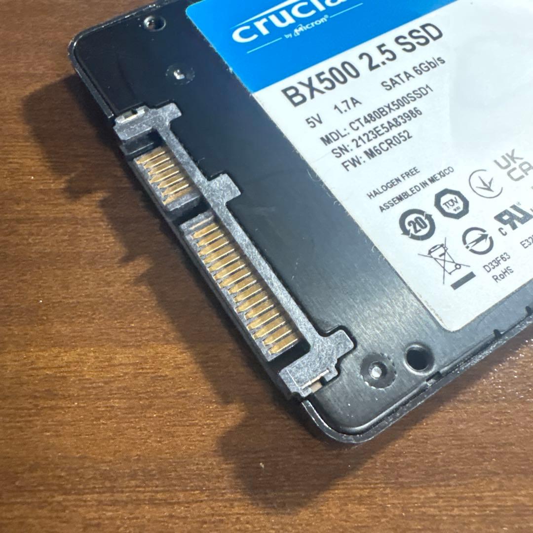 Crucial クルーシャル SSD BX500 2.5 480GB 動作確認済