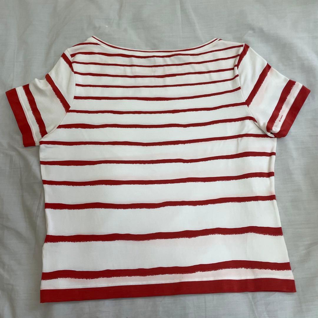 エルメス☆レディース☆カットソー☆ボーダー☆ホワイト☆オレンジ☆ガリアーノ期