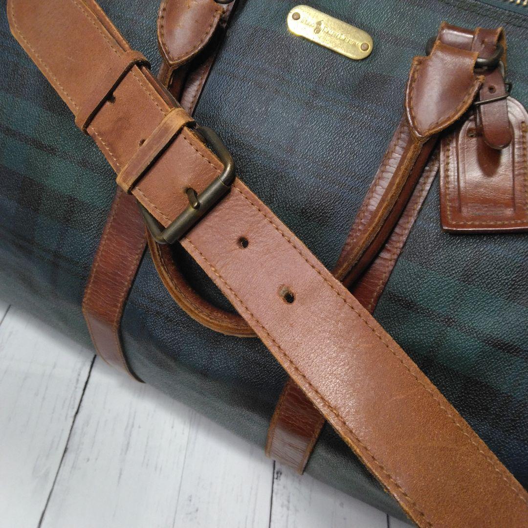 POLO RALPH LAUREN　ボストンバッグ　大容量　PVCレザー