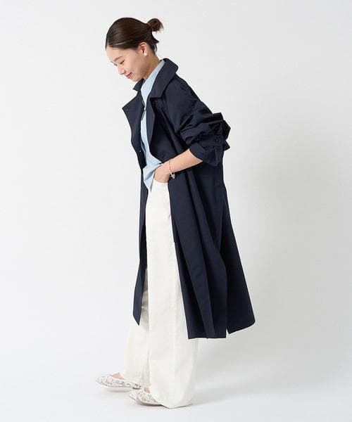 24SS IENA | イエナ PE/ポプリンオーバートレンチコート