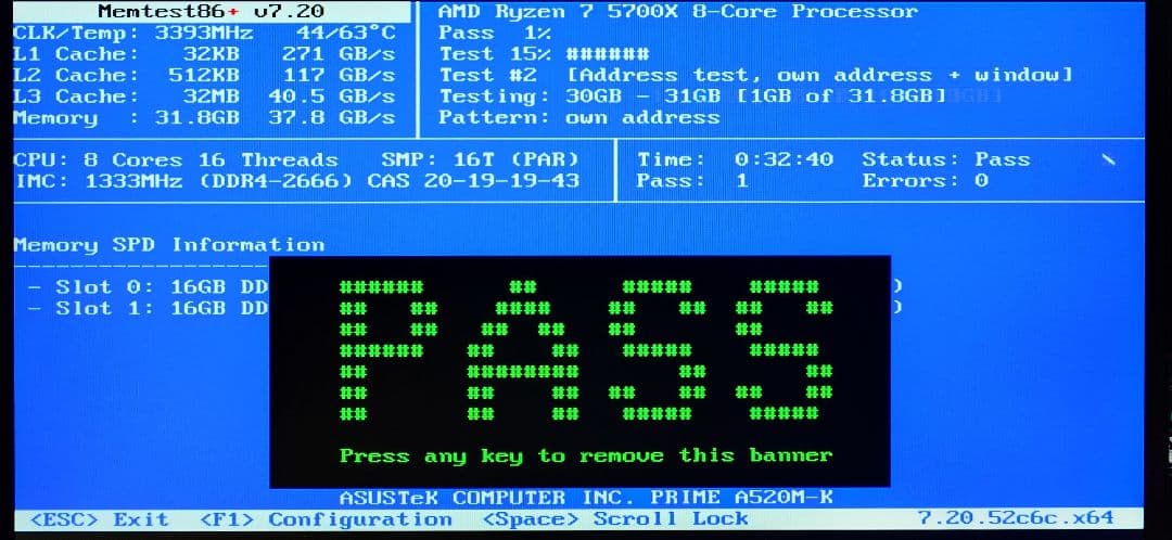 Samsung DDR4 2666 16GB ×2 計 32GB 【動作確認済】