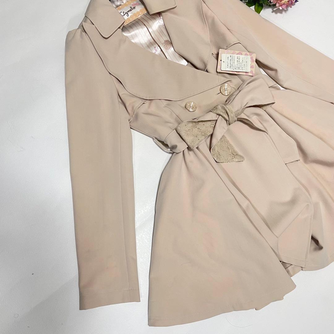 新品❣️LIZLISA ×マイメロ デイ　y2k ピンクベージュ トレンチコートM