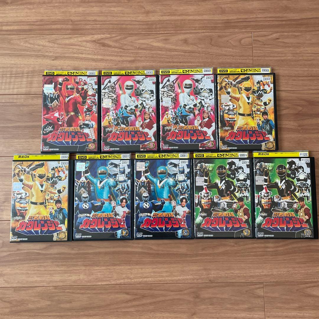 忍者戦隊カクレンジャー レンタル落ちDVD 9巻セット