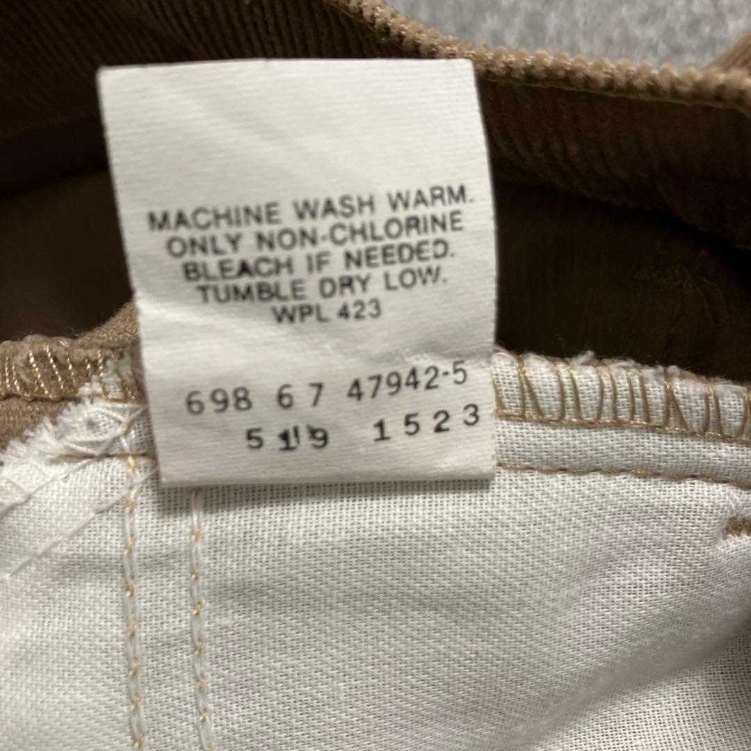 90s Levi's 519 USA製 コーデュロイ 茶色