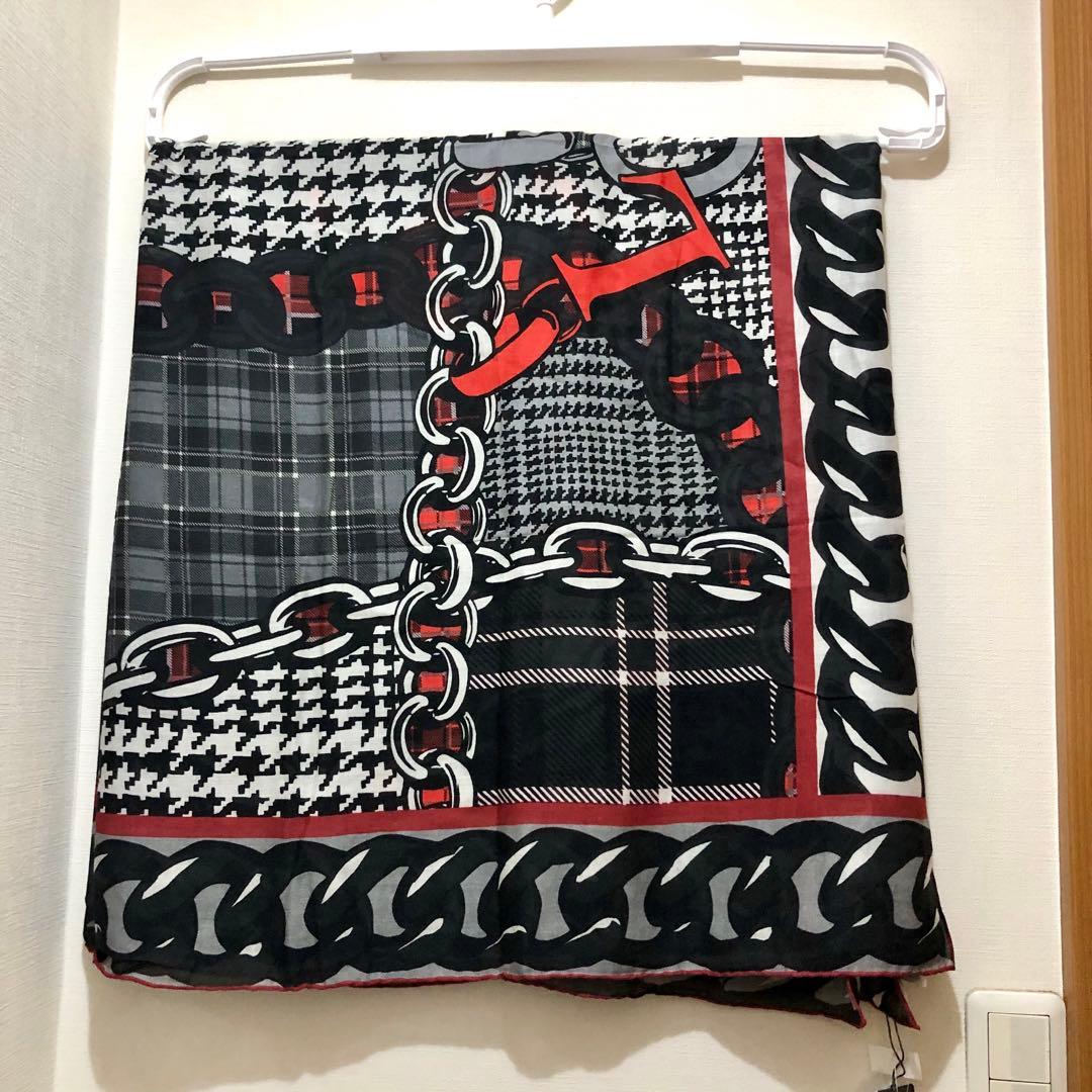 ★新品★ファリエロサルティ　モダール　カシミヤ　ストール　チェック　イタリア製
