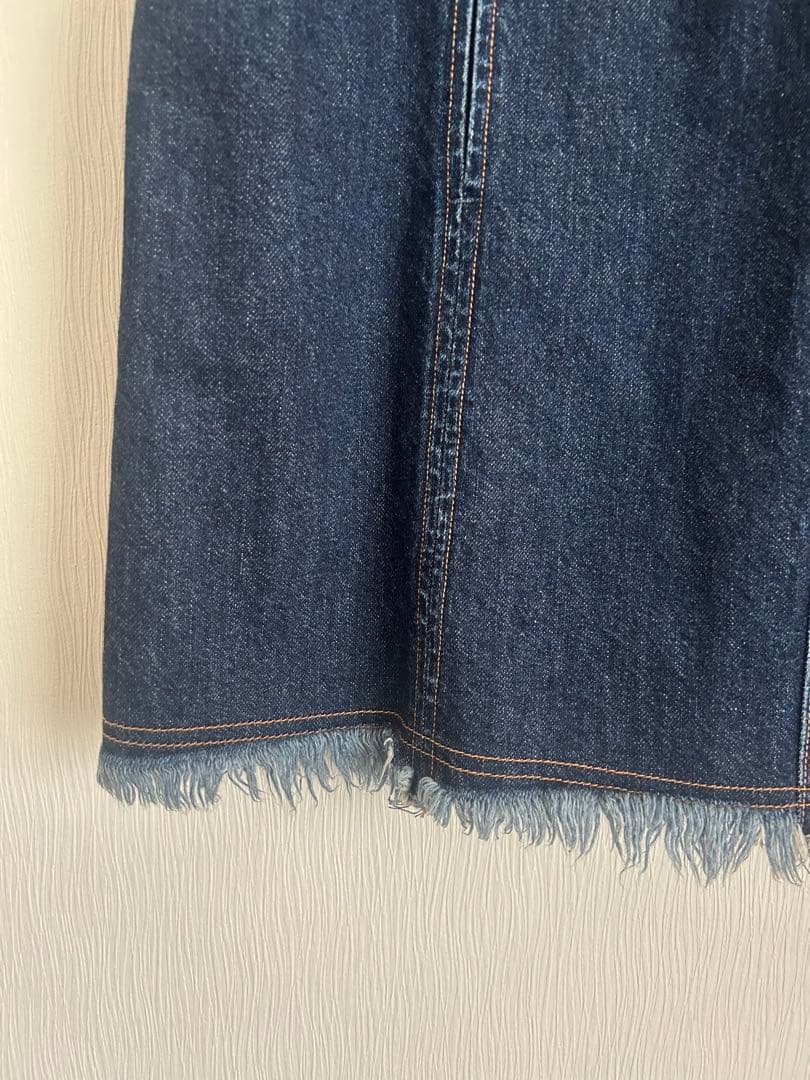 FETICO DENIM SLITMAXISKIRT デニムスカート