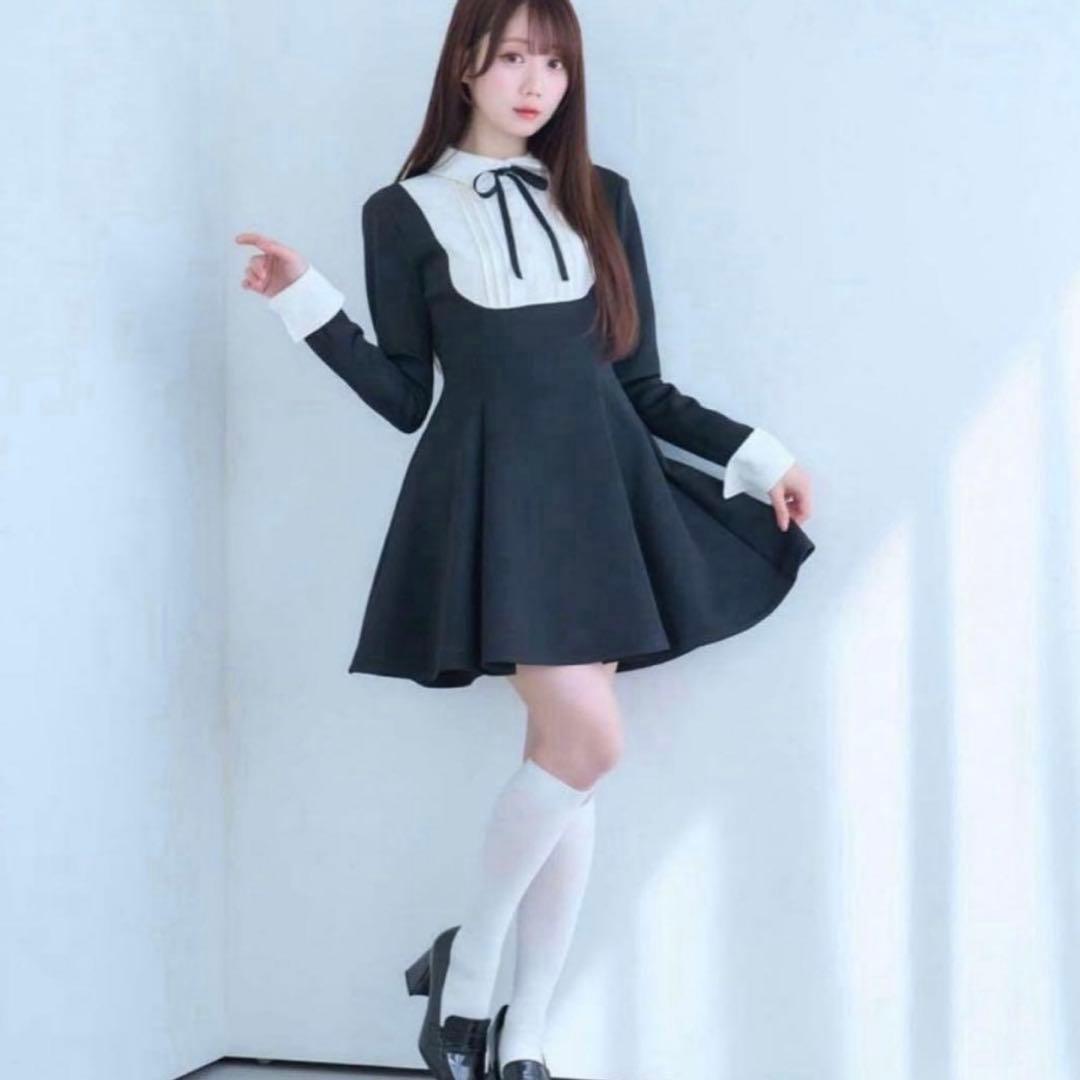 ロゼミューズ Rosemuse Maid like mini dress