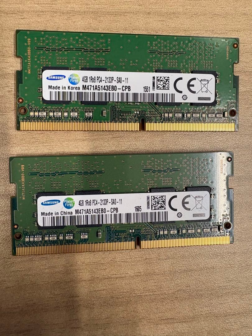 DDR4 メモリ 4GB×4枚セット