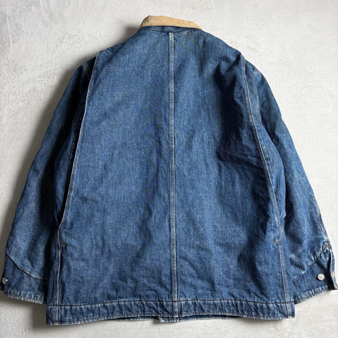 80s-90s USA製 ポロラルフローレン　デニムカバーオール　ブランケット