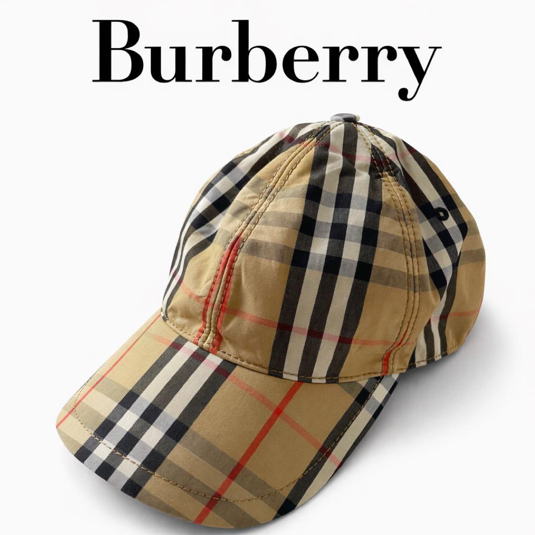 (USED)Burberry チェック柄　キャップ 帽子