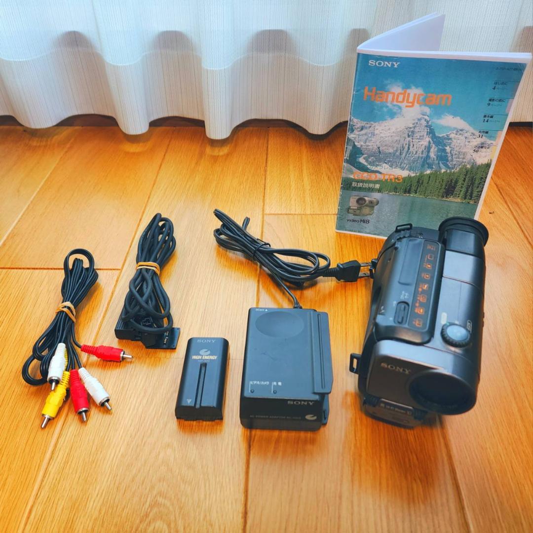 【動作確認済】 SONY Hi8 高画質 ビデオカメラ ACアダプタ セット