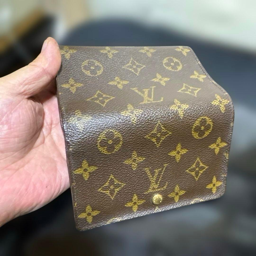 ⑤☆優良品☆ モノグラム♪Ｌ字型ファスナー財布
