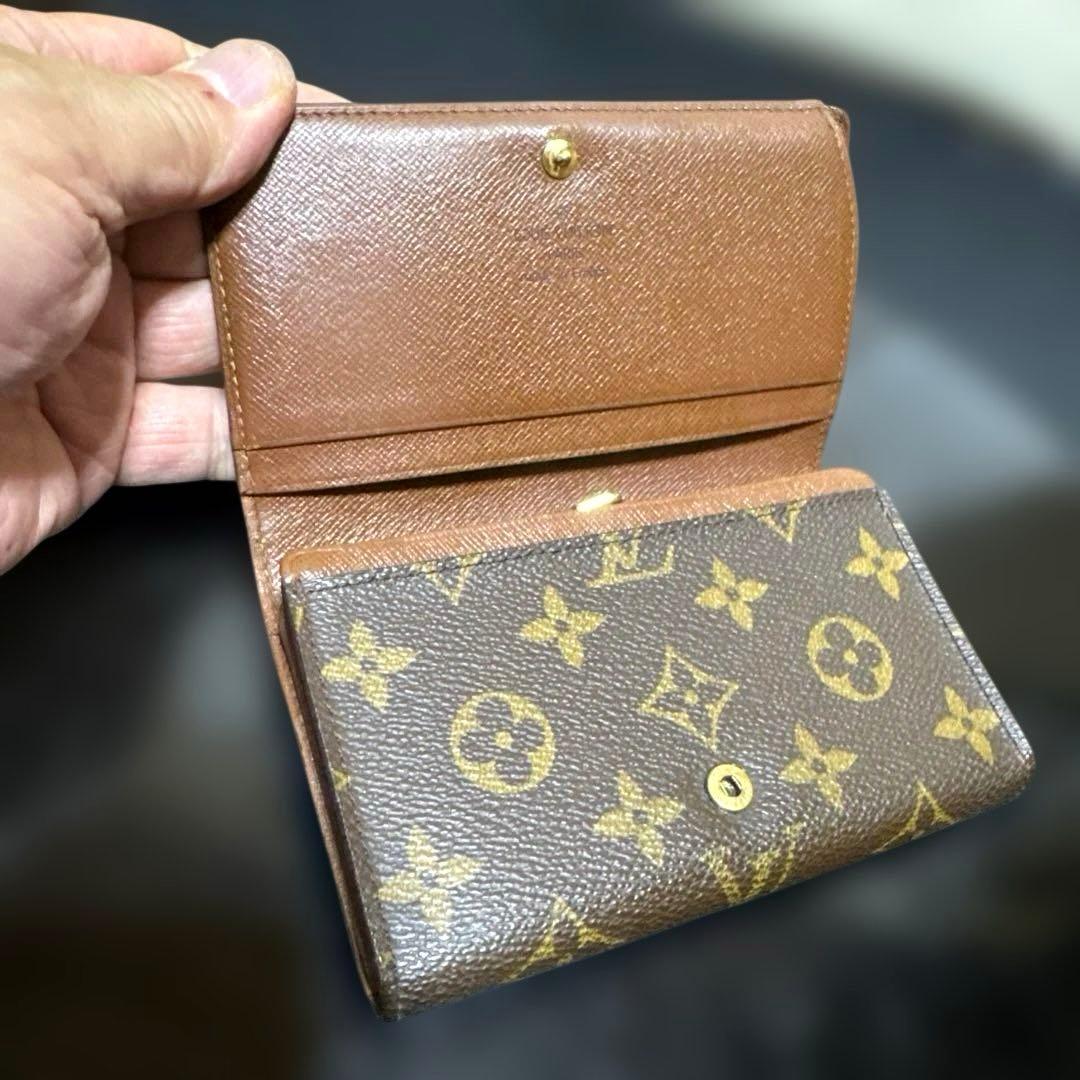 ⑤☆優良品☆ モノグラム♪Ｌ字型ファスナー財布