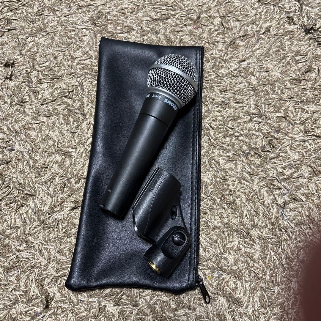 SHURE SM58 ダイナミックマイク 専用ケース付き