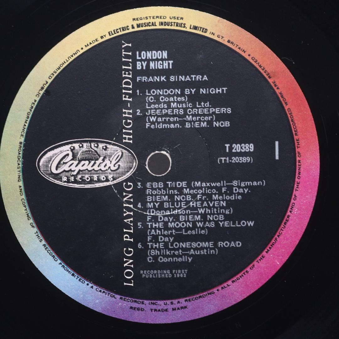 英LP Frank Sinatra London by Night UK盤 モノ