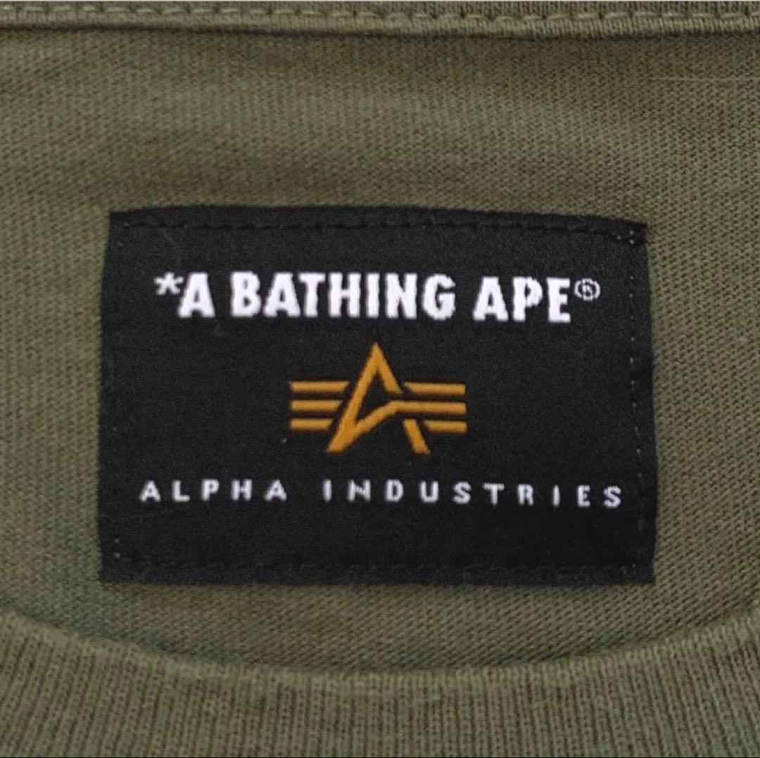 BAPE X ALPHA INDUSTRIES Tシャツ サイズL