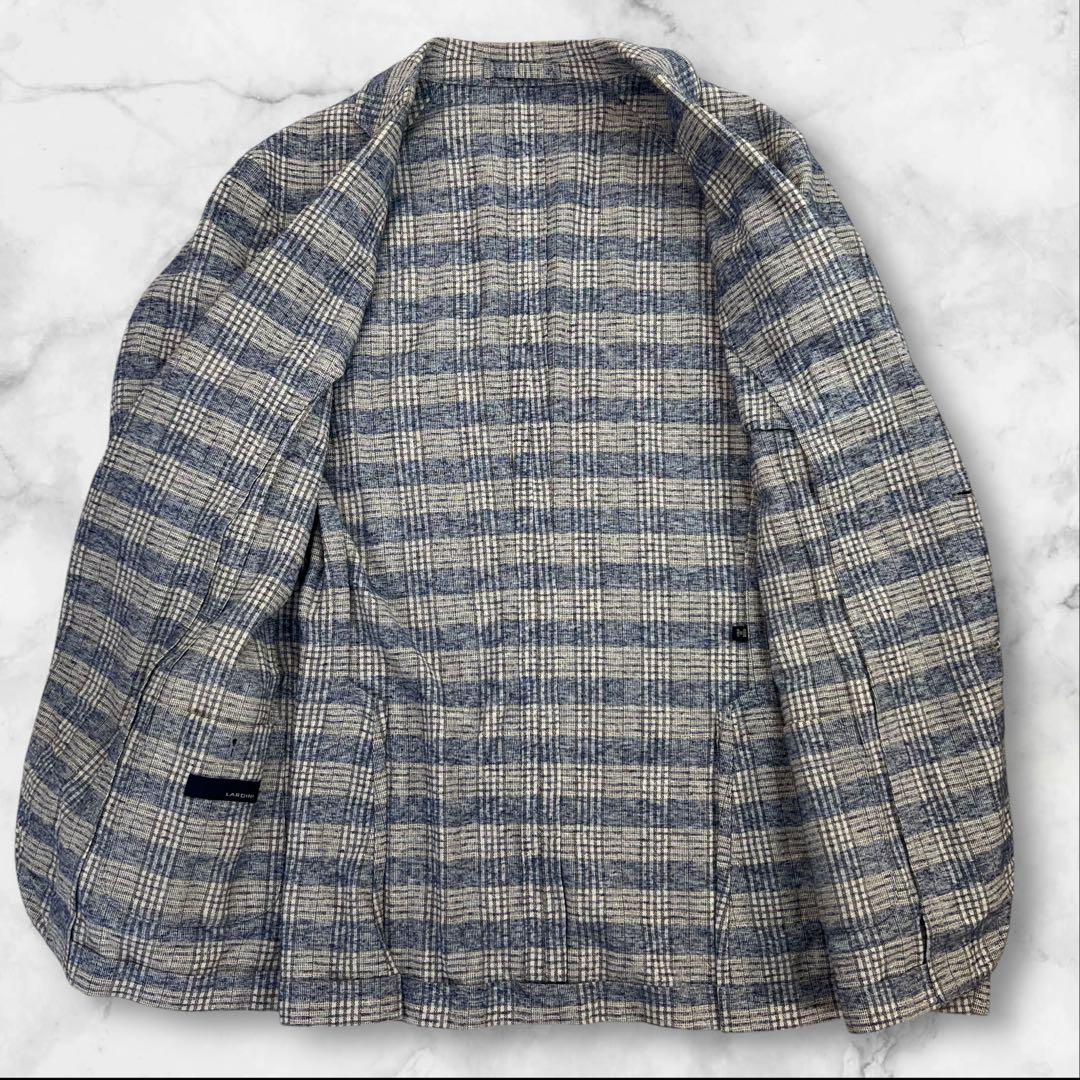 定価約13万 極美品 LARDINI 3B段返 テーラードジャケット サイズ50